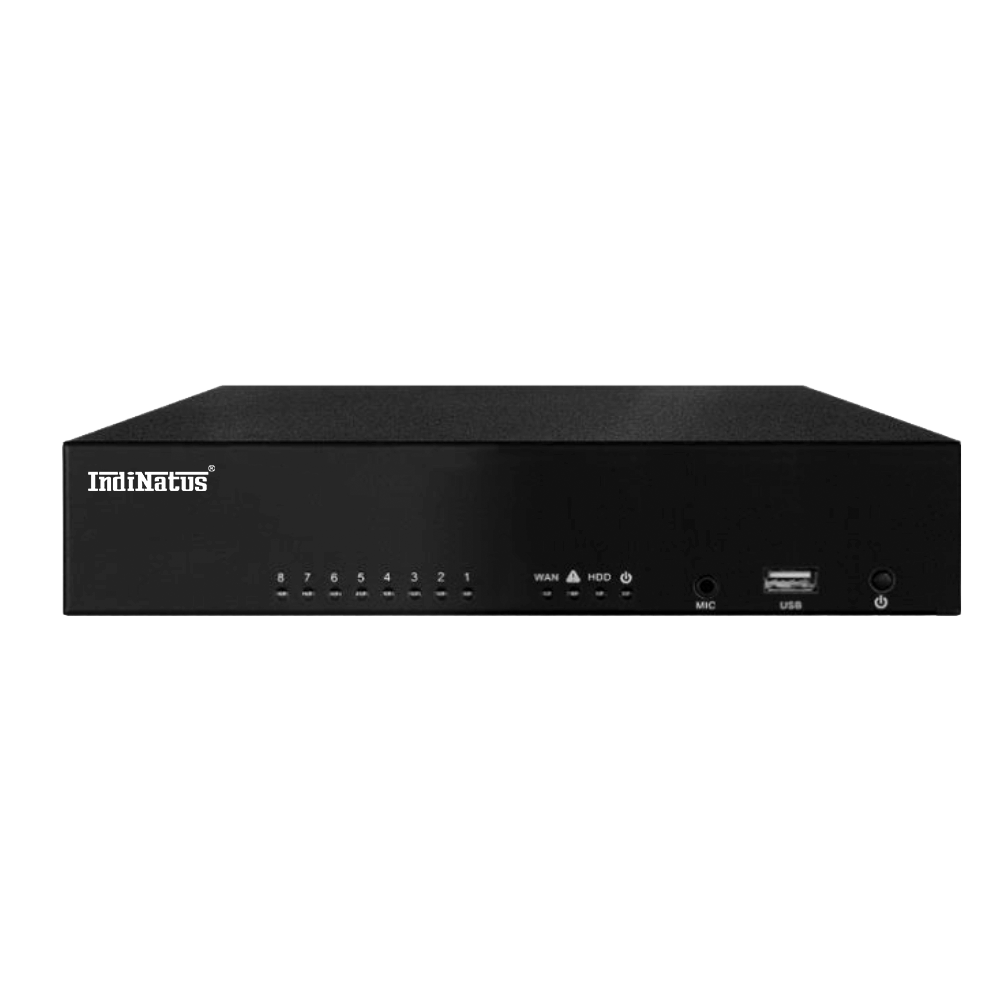 IN-NVR7108IZ, X86 Based H.265 Network Recorder IndiNatus® India Private Limited - India Ka Apna Brand, Indian CCTV  Brand,  Make In India CCTV camera, Make in india cctv camera brand available on gem portal, IP Network Camera, Indian brand CCTV Camera 