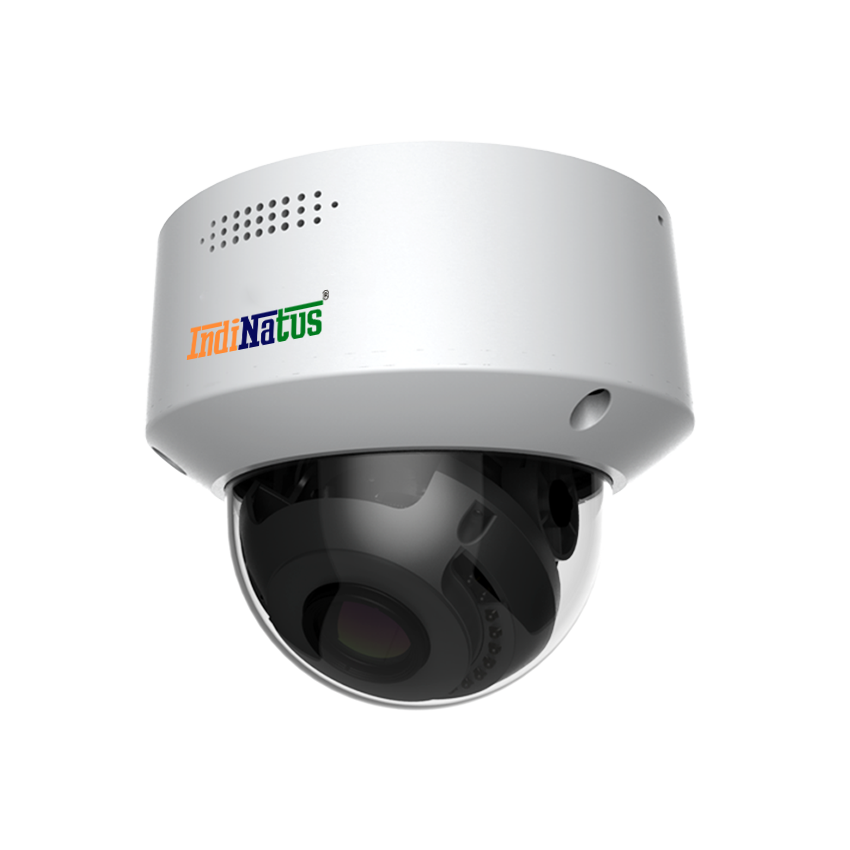 IN-IPC3F35P-I5ZUSDK, 5MP Super Brightstar Motorized IR Dome Camera IndiNatus® India Private Limited - India Ka Apna Brand, Indian CCTV  Brand,  Make In India CCTV camera, Make in india cctv camera brand available on gem portal, IP Network Camera, Indian brand CCTV Camera 