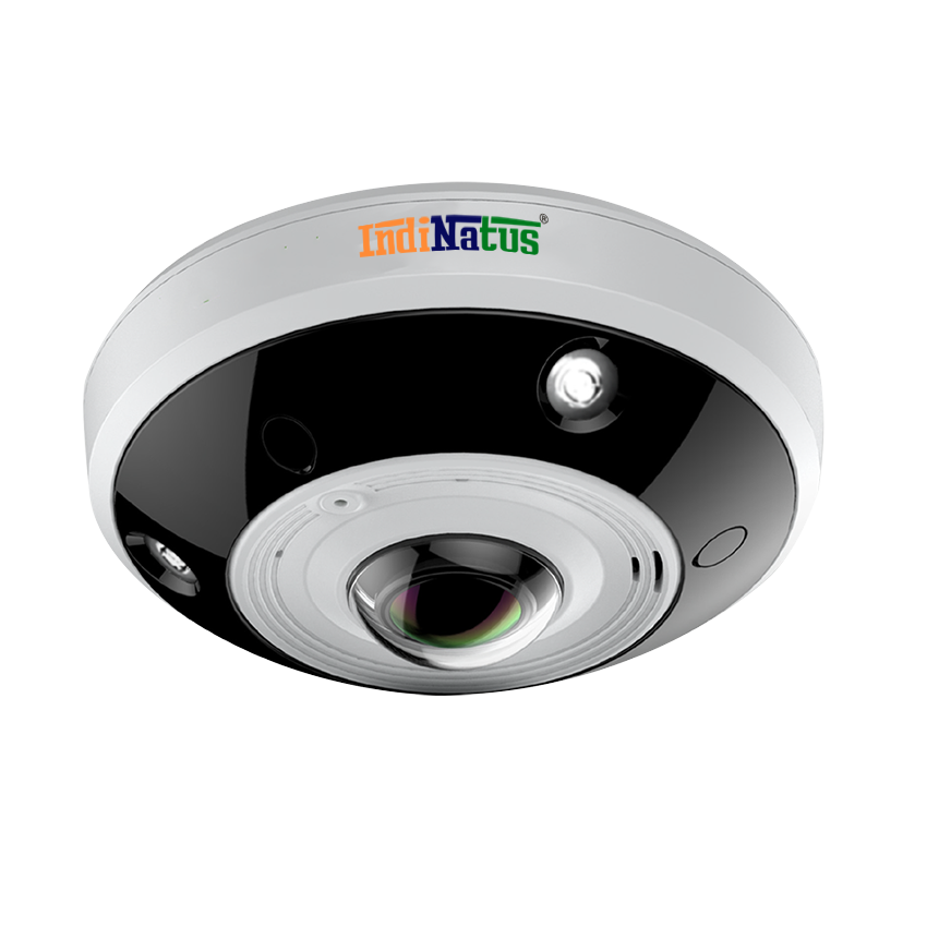  12MP IR Fisheye Camera, IN-IPC4F312P-I2(M)SD,  IndiNatus® India Private Limited - India Ka Apna Brand, Indian CCTV  Brand,  Make In India CCTV camera, Make in india cctv camera brand available on gem portal, IP Network Camera, Indian brand CCTV Camera, Best OEM Of CCTV in India      